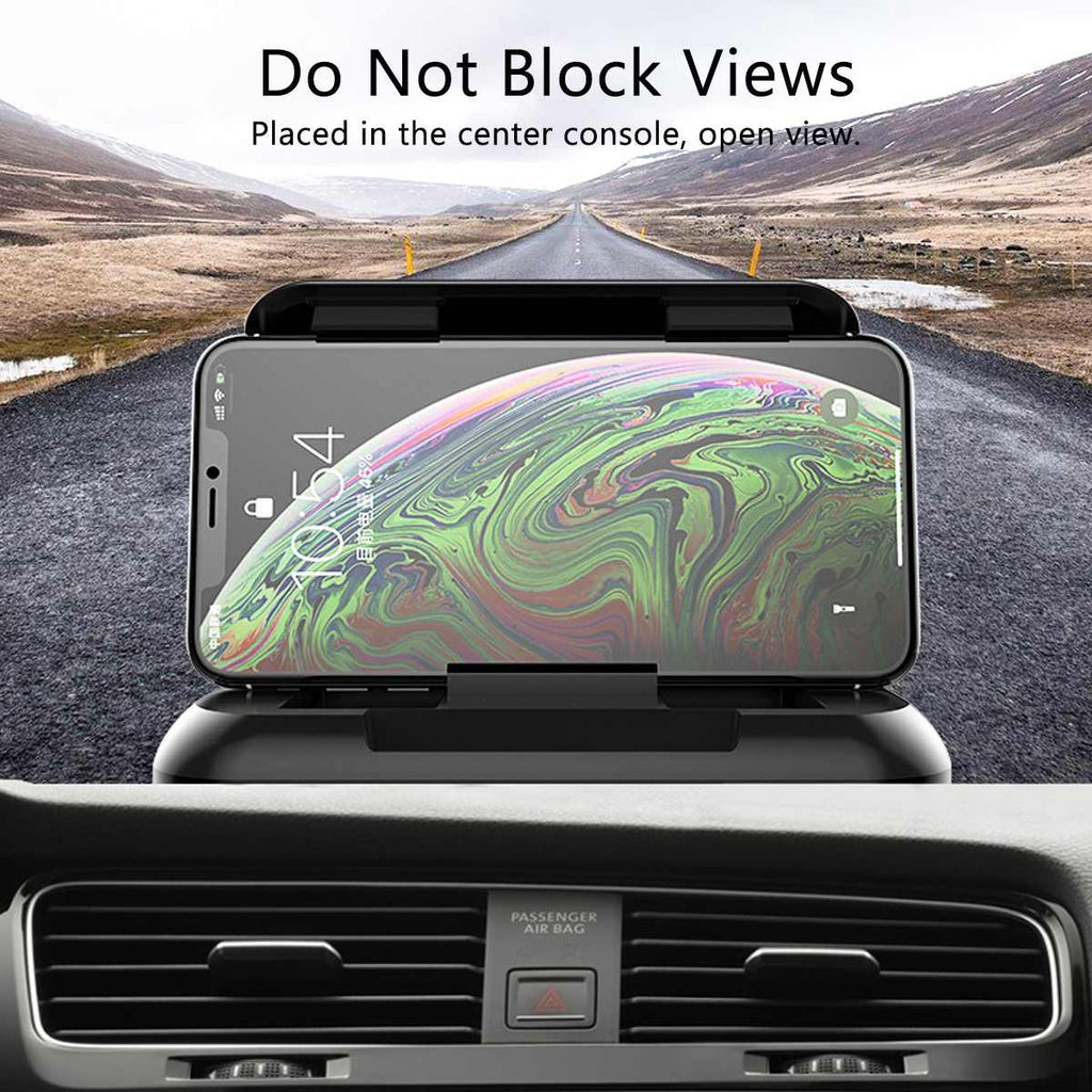 Car GPS Mount Holder Carbon Fiber Car Dashboard Car Phone Holder